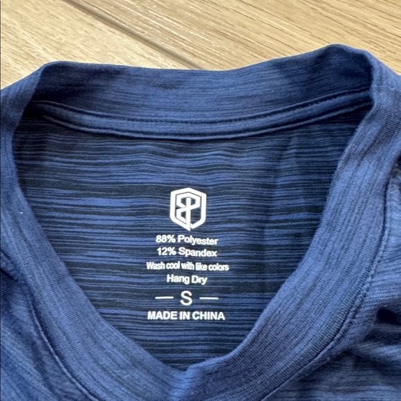 Born Primitive Racerback Tank Top Sz S Heather Blue Black Workout CrossFit Run - Picture 3 of 6